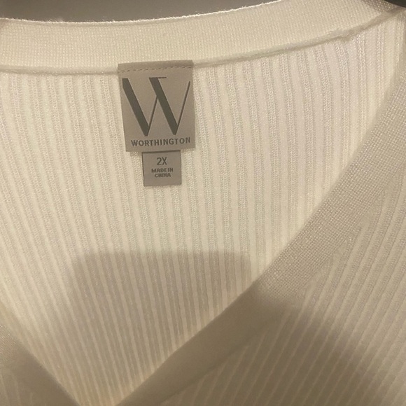 Worthington beige sweater women’s nwt - Picture 3 of 5